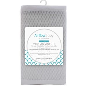 👶🏻 AirflowBaby Mesh Crib Liner in Gray